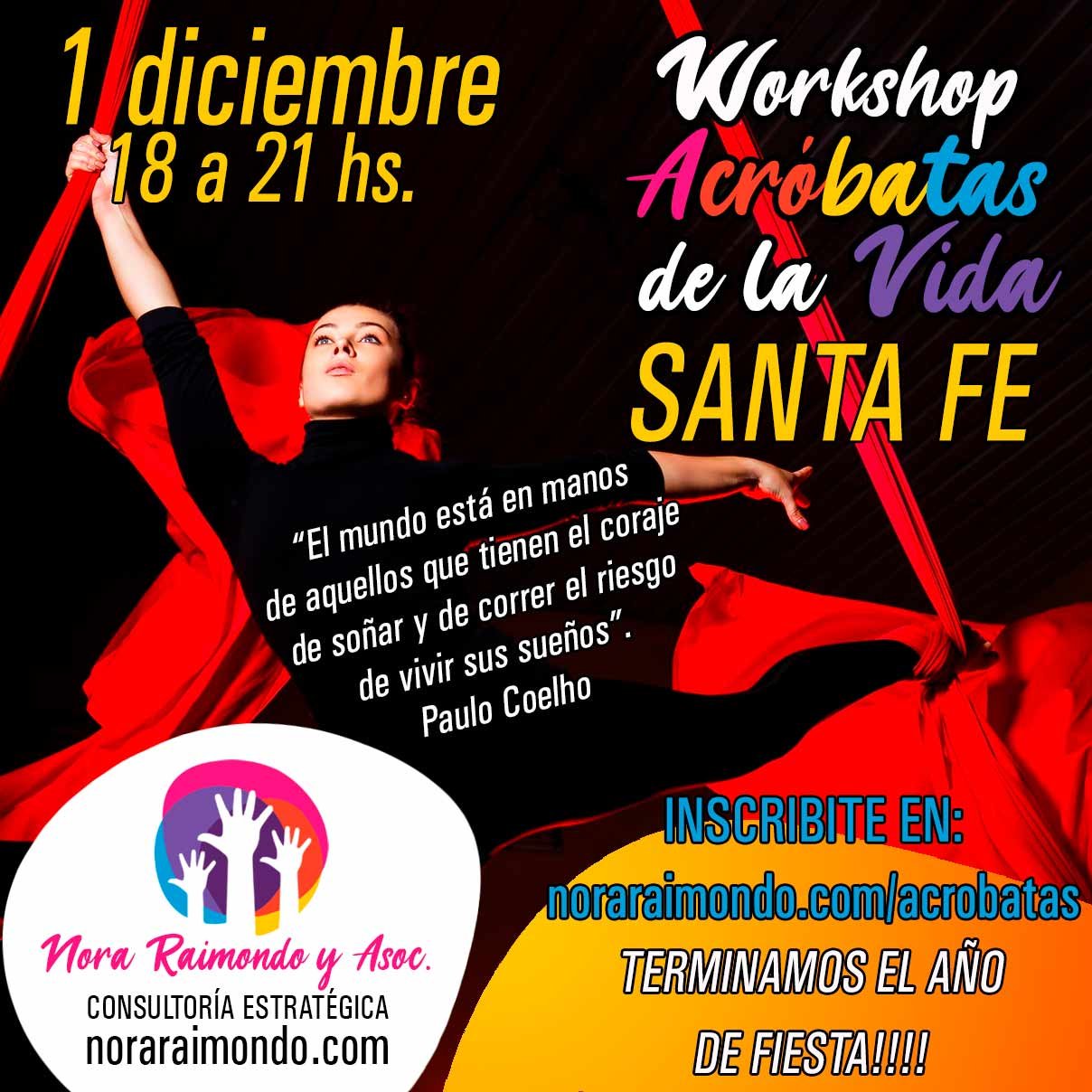 WORKSHOP ACROBATAS DE LA VIDA SANTA FE